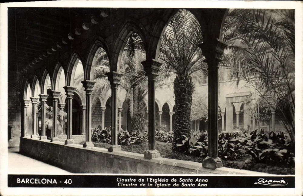 Barcelona - 40 — Cloister der Kirche Santa Anna — Verlag Zarzona - Vorderseite