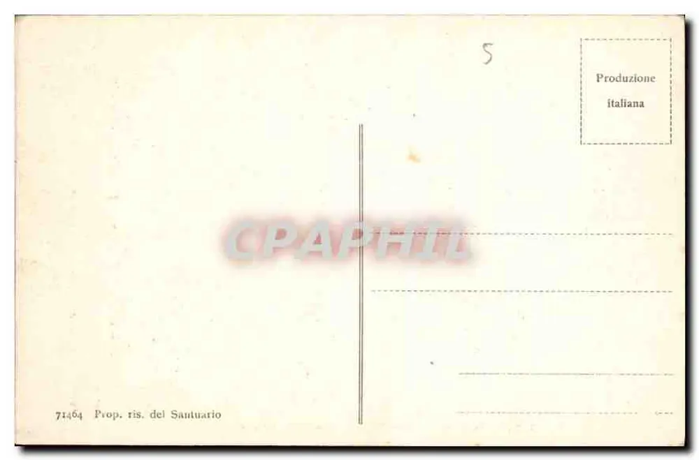 S. Maria degli Angeli (Umbrien) — Innenansicht der Basilika — unbekannter Verlag, Seriennummer 71464 - Rückseite