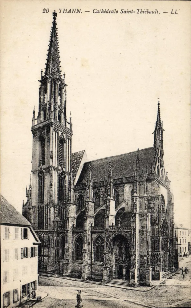 Thann — Catedral São Thiébault — LL - Frente