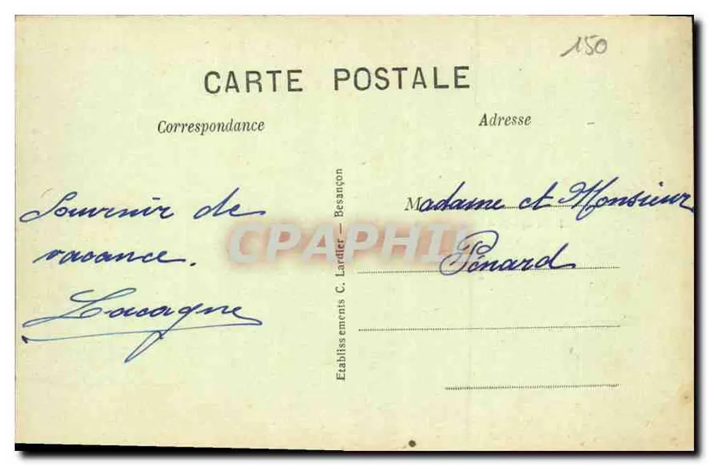 Le Creusot — Schneider-Werke — Schmelzöfen und Stahlwalzen - Rückseite