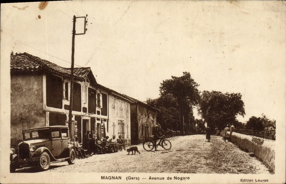 Magnan (Gers) — Avenida de Nogaro — Edição Lauron - Frente