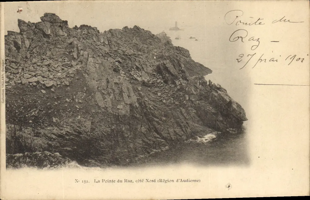 La Pointe du Raz, Nordseite — Region Audierne — Sammlung VILLARD, Quimper, Nr. 151 - Vorderseite