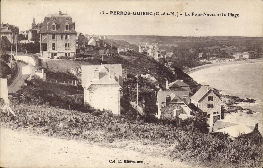 Perros-Guirec (C.-du-N.) — Le Pors-Nevez und die Strände — Col. E. Blavennecc - Vorderseite