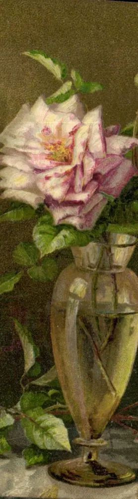 Rosas em um vaso — pintura — editor desconhecido, n° de série 150 (200) - Frente