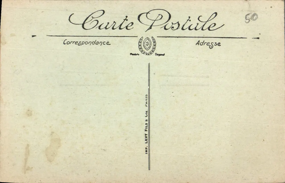 Ruinen des Großen Krieges — Kathedrale St-Thiébault aus der Scheurer-Kesner-Allee gesehen — Thann — Nr. 502 - Rückseite