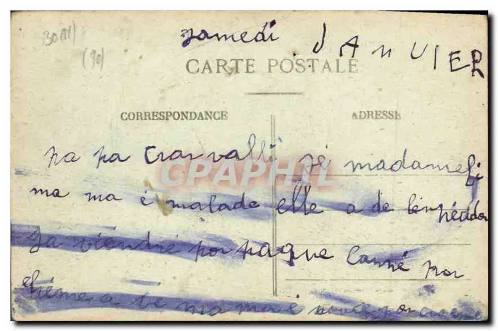 La Côte d'Argent — Lacanau-Ocean (Médoc) — Caresses de Vagues — E.G.L. - Rückseite