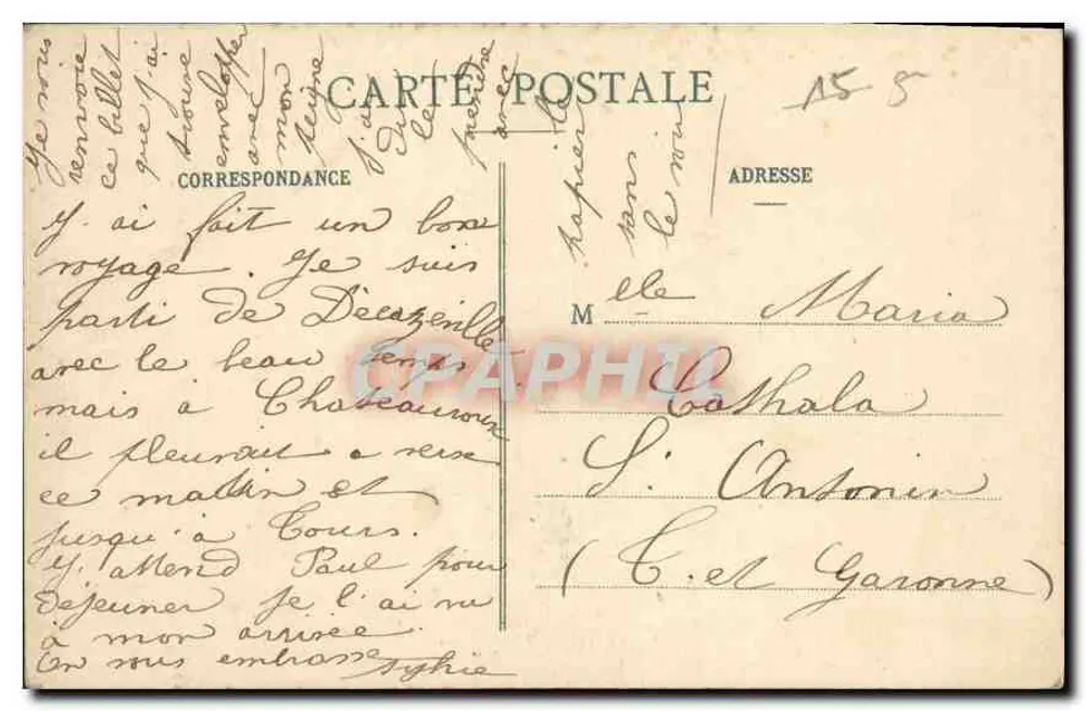 Tours - A Catedral — N.P. n°9 - Verso