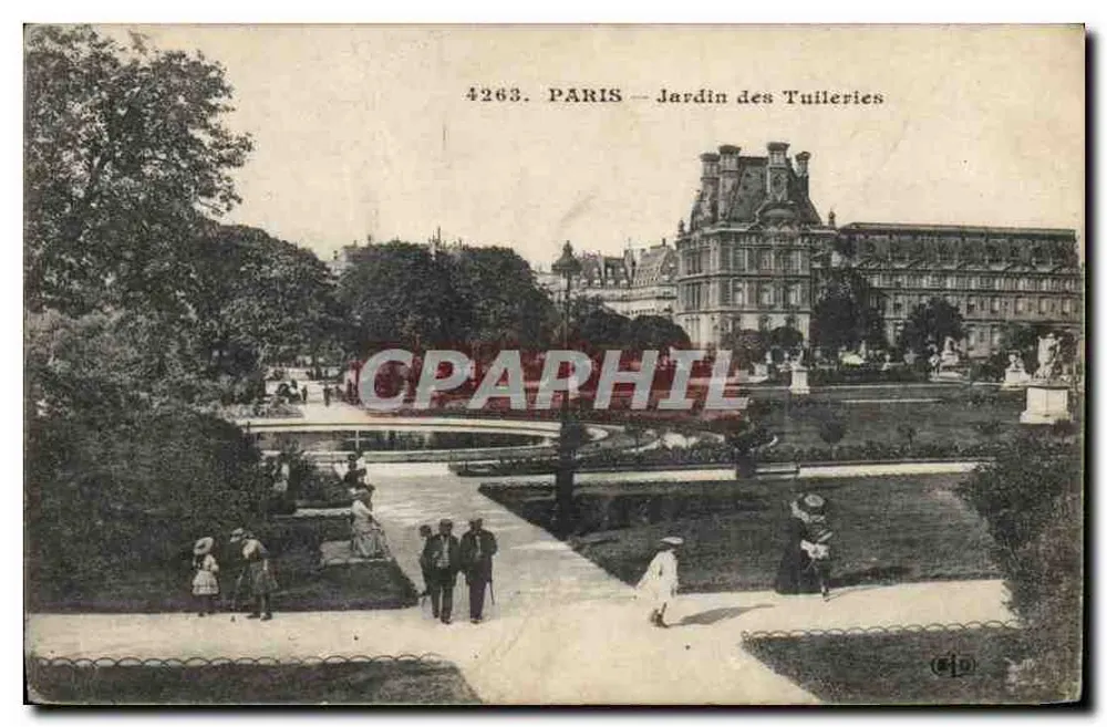 Paris — Jardin des Tuileries — n° 4263 - Frente