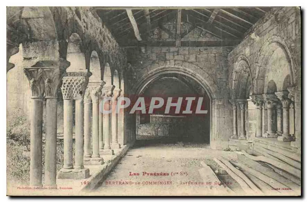 St-Bertrand-de-Comminges — Interior do Claustro — editor Ph. Delvigne, Toulouse - Frente