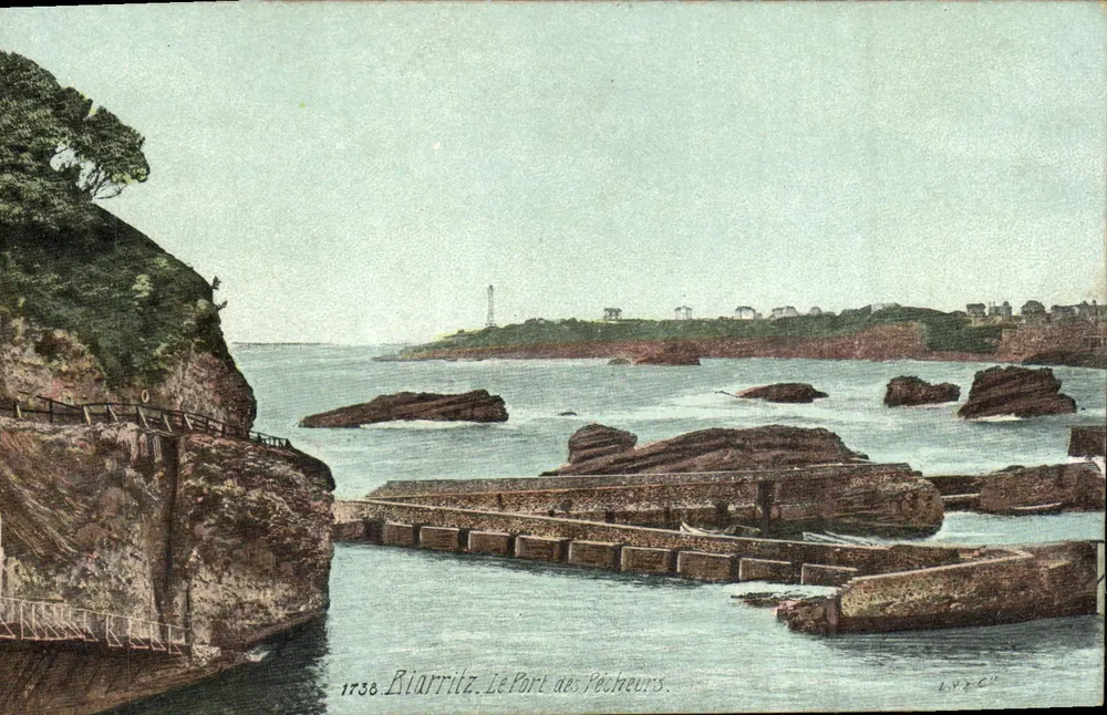 Riarritz — O Portos dos Pescadores — LVY C° - Frente