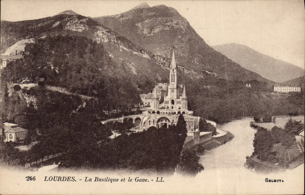 Lourdes - A Basílica e o Gave - Selecta - Frente