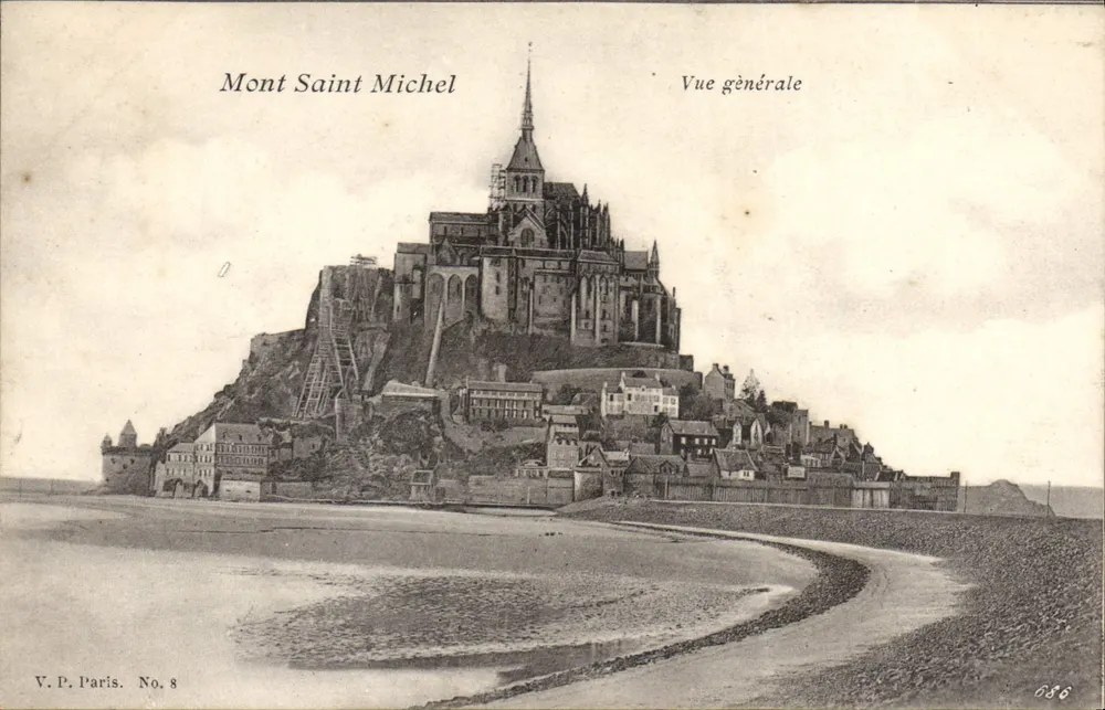 Monte Santo Michel — Vista geral — V.P. Paris No. 8 - Frente