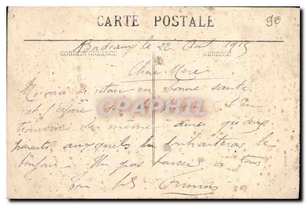 Denkmal der Girondins (Nordgruppe) — Bordeaux — BR 1169 - Rückseite