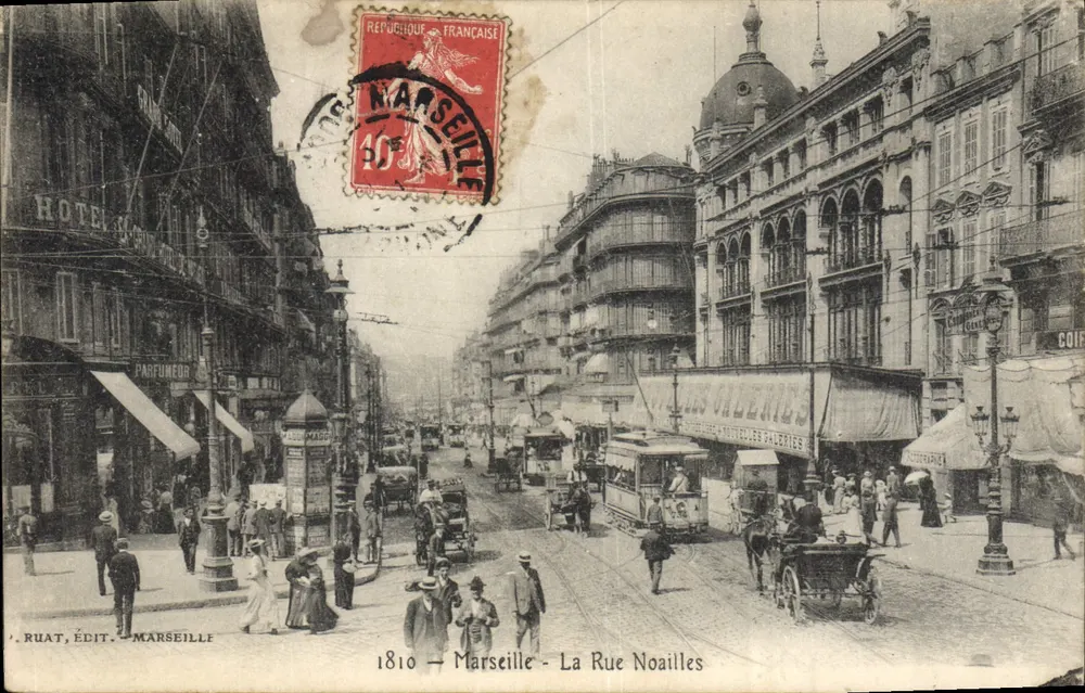 Marselha — A Rue Noailles — Editor Ruat - Frente