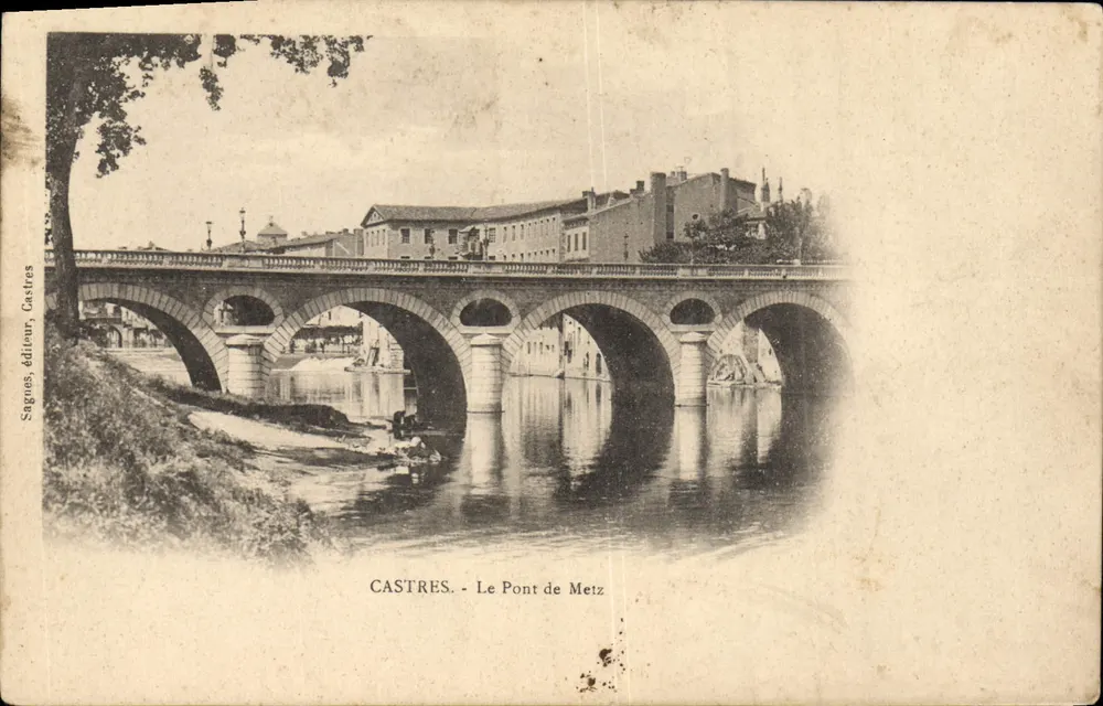 Castres - O Ponte de Metz — Sagnues, editor, Castres - Frente