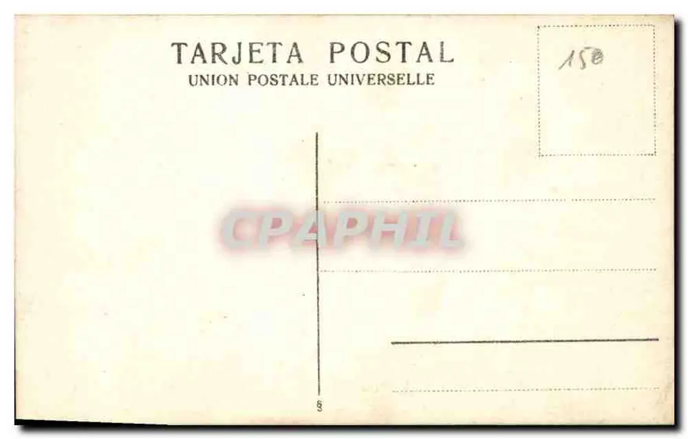 Familie — Studioporträt — Union Postale Universelle, Nr. 150 - Rückseite