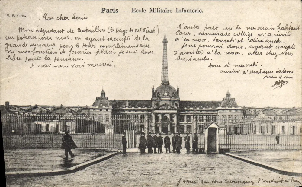 Paris — Militärschule der Infanterie — V. P. Paris - Vorderseite