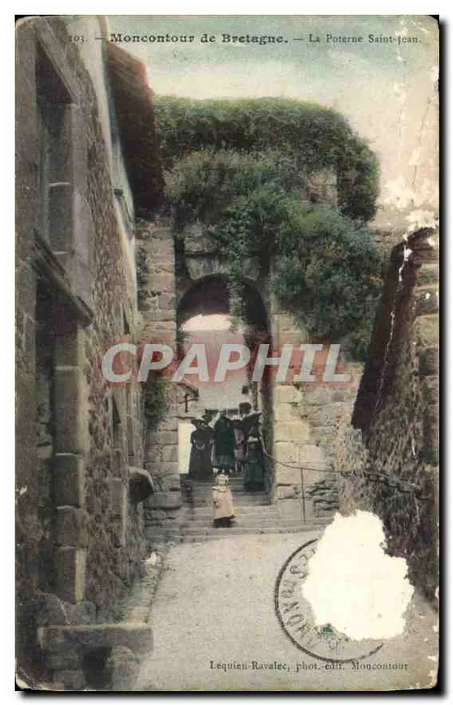 Moncontour de Bretagne — Die Saint-Jean-Pforte — Lequien-Ravalec, Foto-Verlag Moncontour - Vorderseite