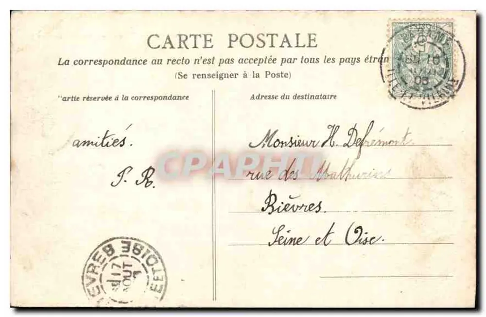 Dinard - La Pointe de la Malouine — Côte d'Émeraude — FLM 161 - Rückseite