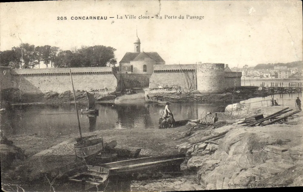 Concarneau — Die geschlossene Stadt — Das Tor Passage — Sammlung V. BARD, Quimper - Vorderseite