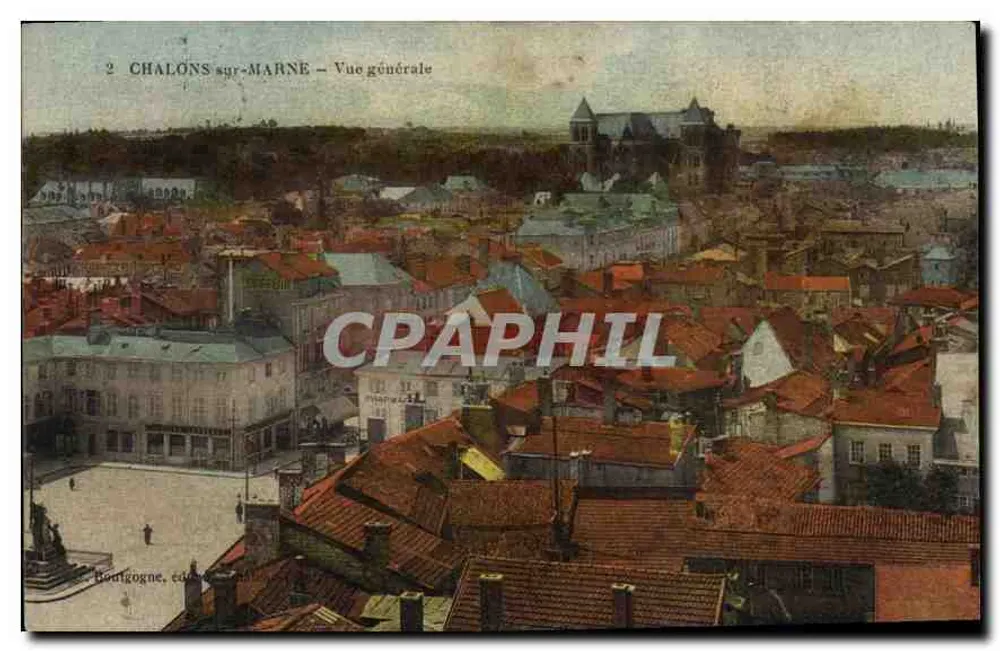 Chalons-sur-Marne — Vista geral — Bourgogne, editor - Frente