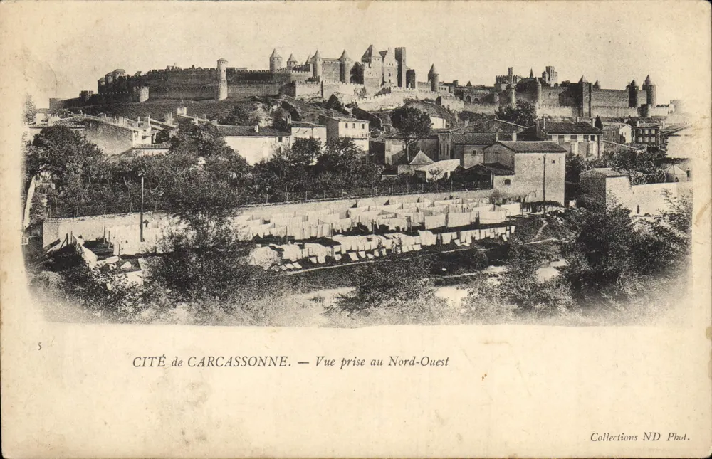 Stadt Carcassonne — Ansicht vom Nordwesten — Collections ND Phot. - Vorderseite