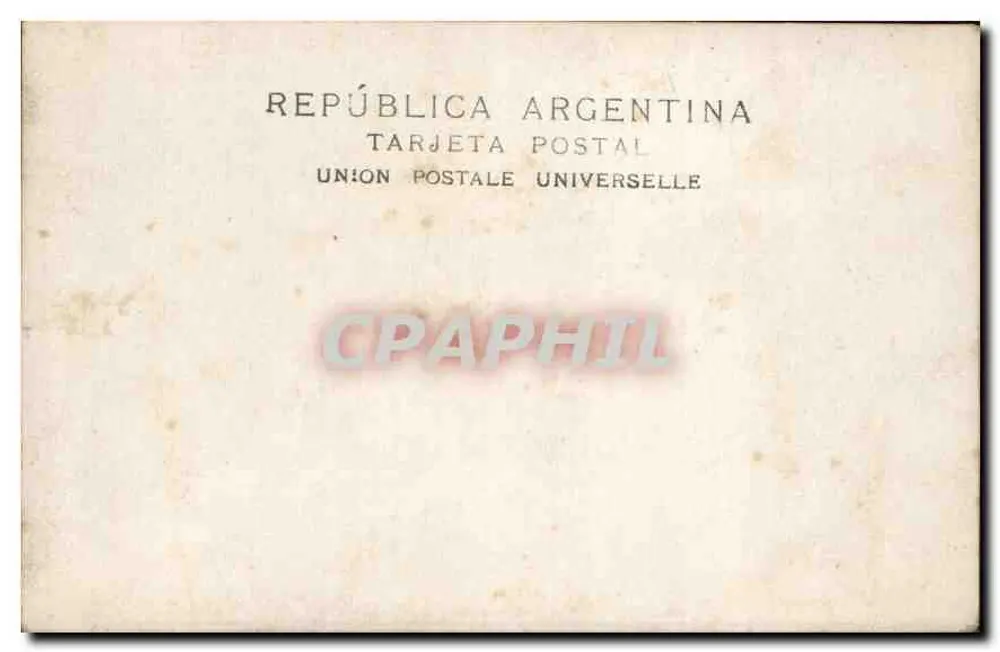 Frau im Garten — Argentinien — Tarjeta Postal Argentina - Rückseite