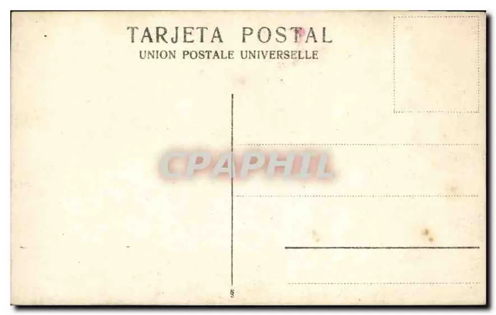 Familie — Portraitstudio — Union Postale Universelle - Rückseite
