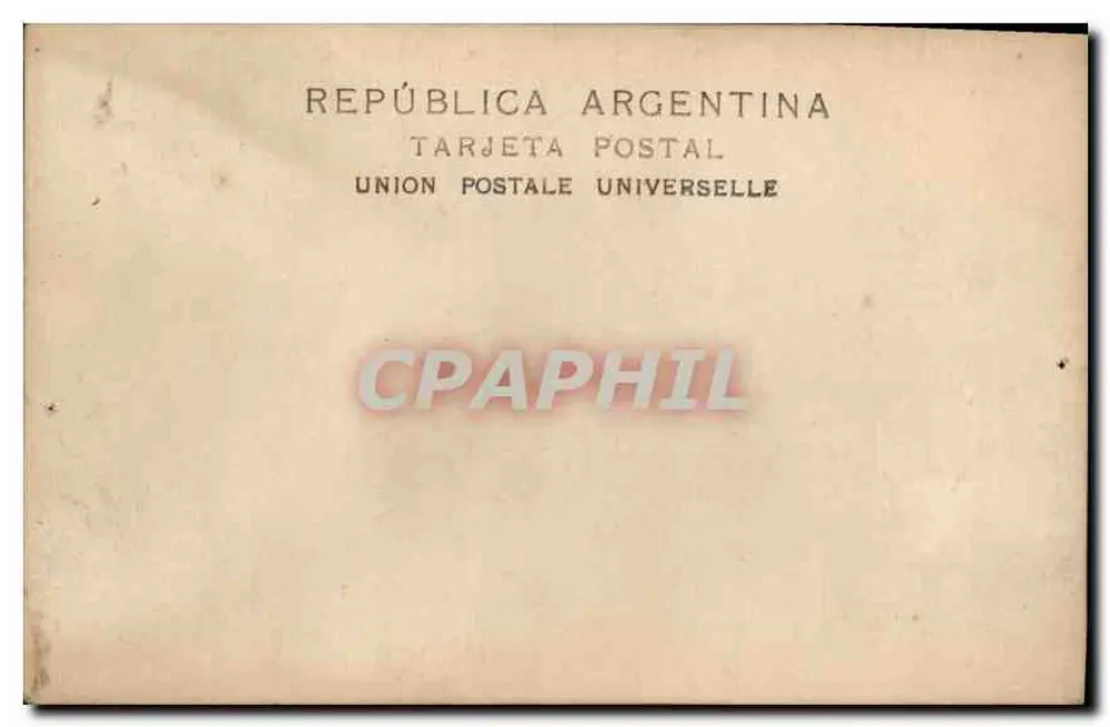 Retrato de casal — fotografia de estúdio — República Argentina - Verso