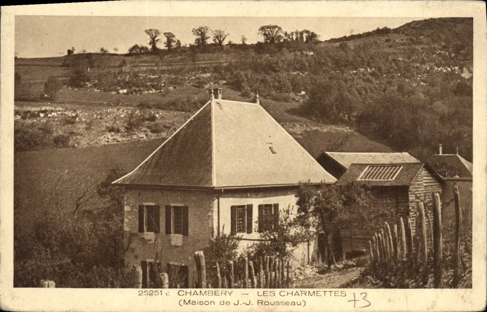 Chambery — Les Charmettes — Maison de J.-J. Rousseau - Vorderseite