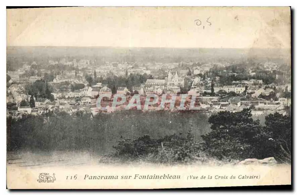 Panorama von Fontainebleau — Ansicht der Croix du Calvaire — n°116 - Vorderseite
