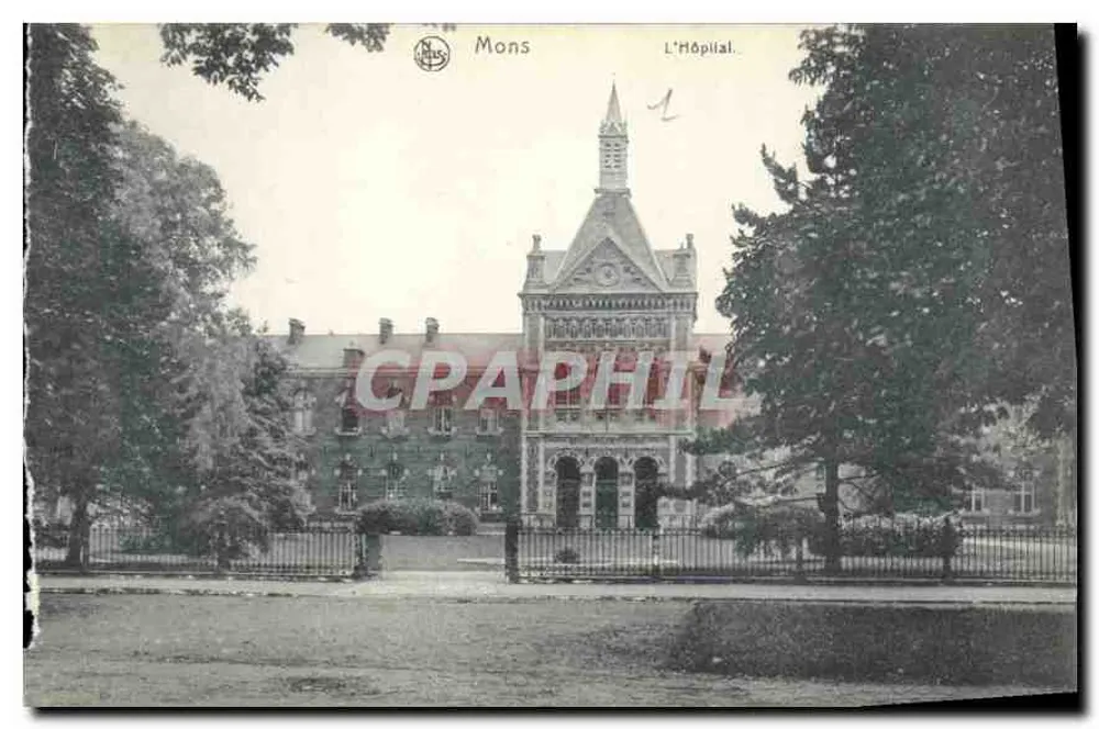 Mons — O Hospital — Editor Nels, Bruxelas - Frente