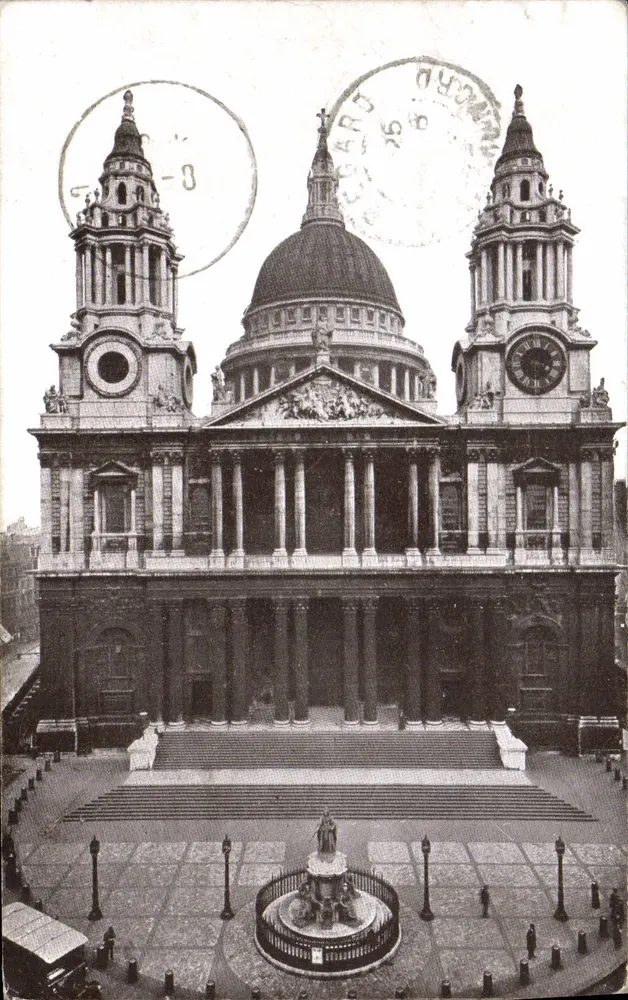 St. Pauls Kathedrale — Ansicht der Fassade — unbekannter Verlag - Vorderseite