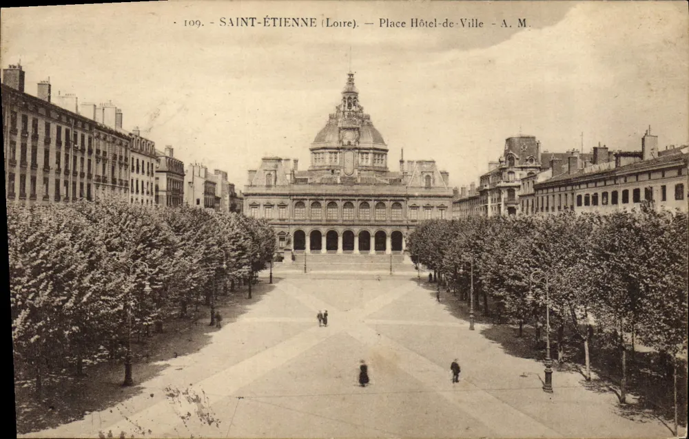 Saint-Étienne (Loire) — Place Hôtel-de-Ville — A. M. n°109 - Vorderseite