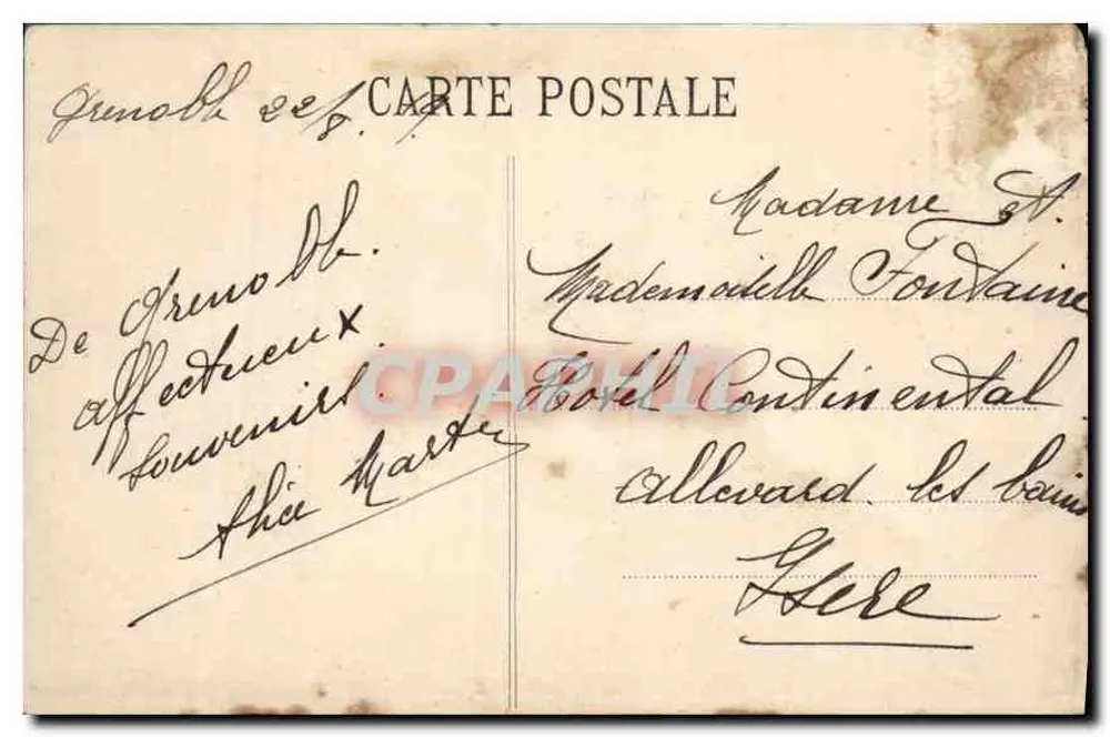 Grenoble — O Palácio de Justiça — Platinobravure LL - Paris, n°87 - Verso