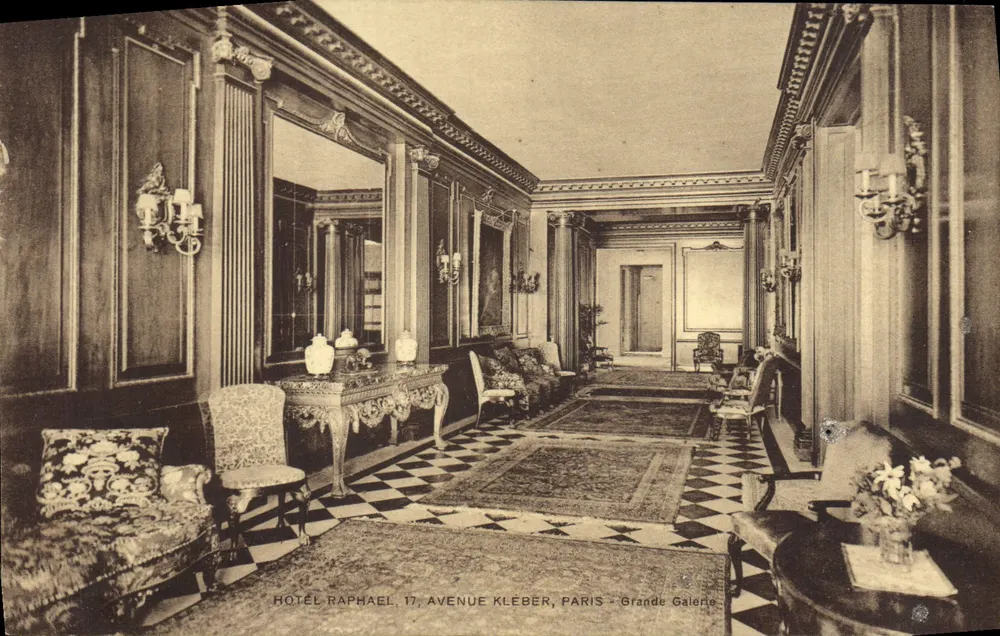 Hôtel Raphael, 17 Avenue Kleber, Paris — Grande Galerie — unbekannter Verlag, Seriennummer nicht sichtbar - Vorderseite
