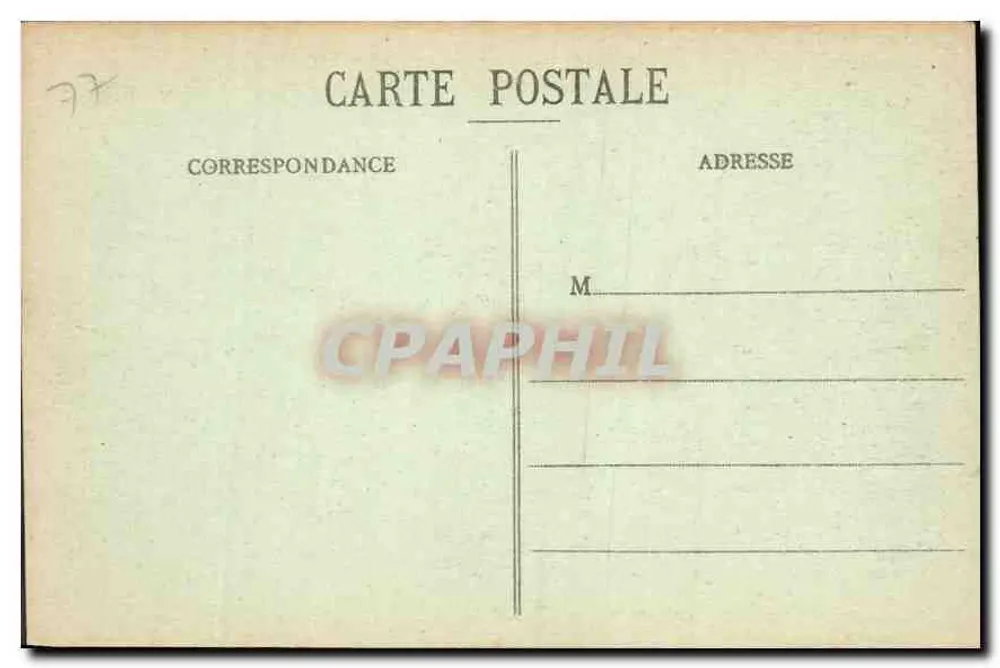 Schloss Fontainebleau — Ehrentor — anonymer Verlag, Nr. 2166 - Rückseite
