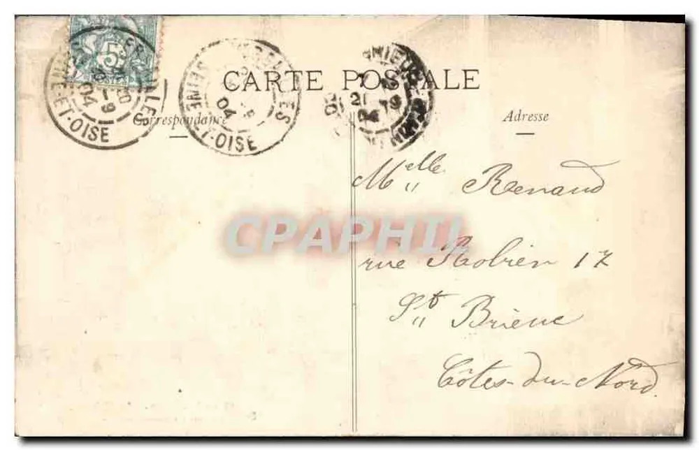 Versailles - Das Schloss. Königssalon oder Großer Salon — A. Renany, n° 20-2-047 - Rückseite