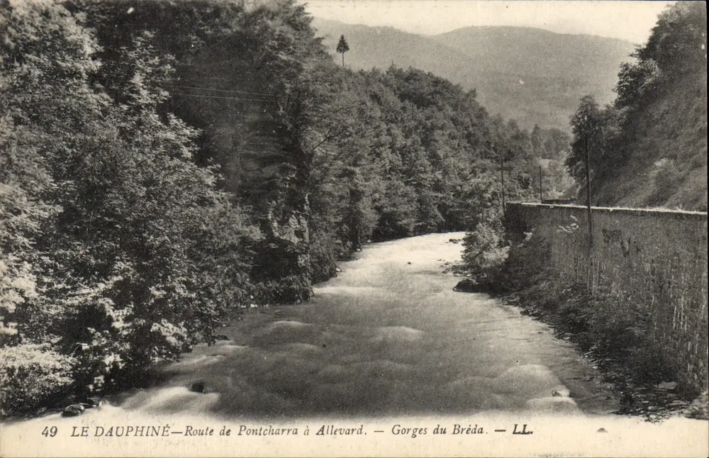 Gorges du Breda — Route von Pontcharra nach Allevard — LL - Vorderseite