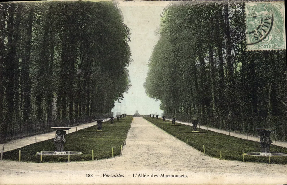 Versailles - A Avenida dos Marmousets — editor anônimo, n° de série 183 - Frente