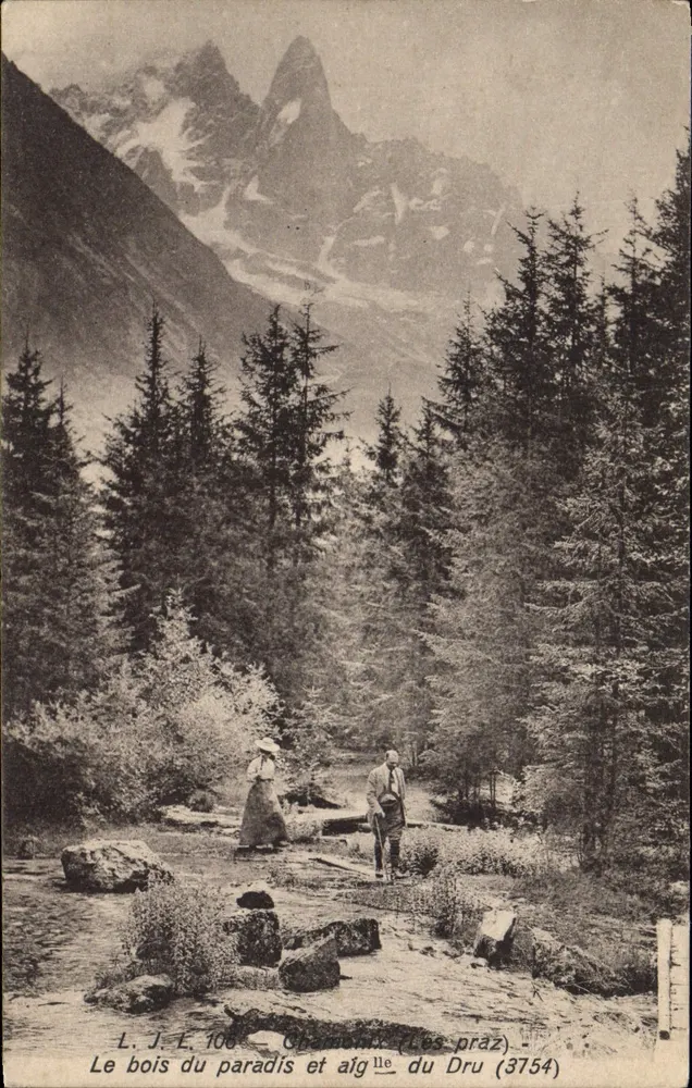 Der Paradieswald und Adler des Dru (3754) — Les Praz — Ausgabe L. J. L. - Vorderseite