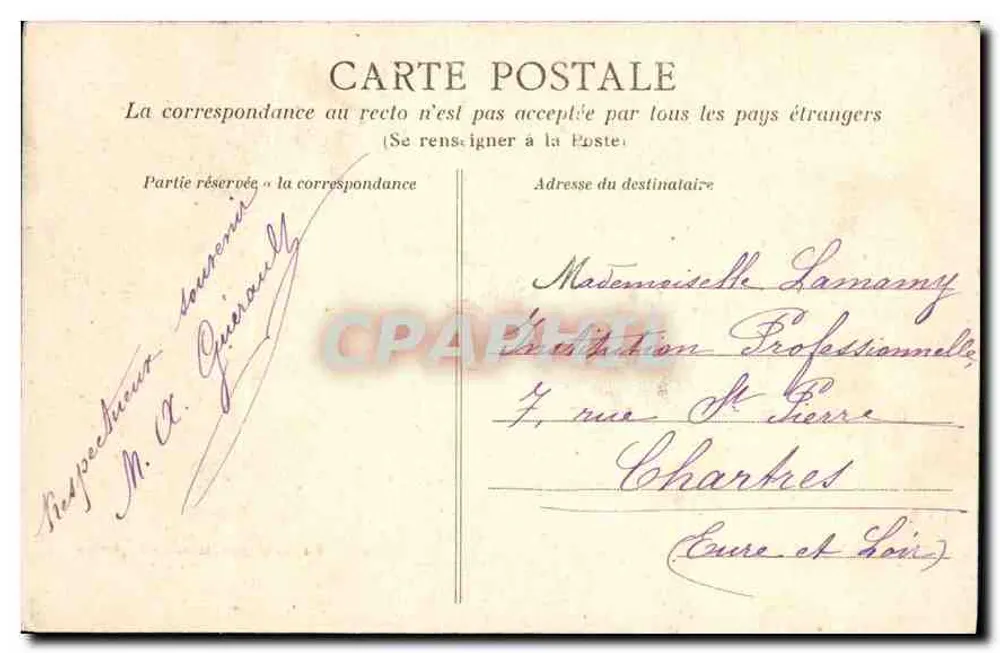 NANTES — Ein Eckbereich des Jardins des Plantes — Hetramphle - Rückseite