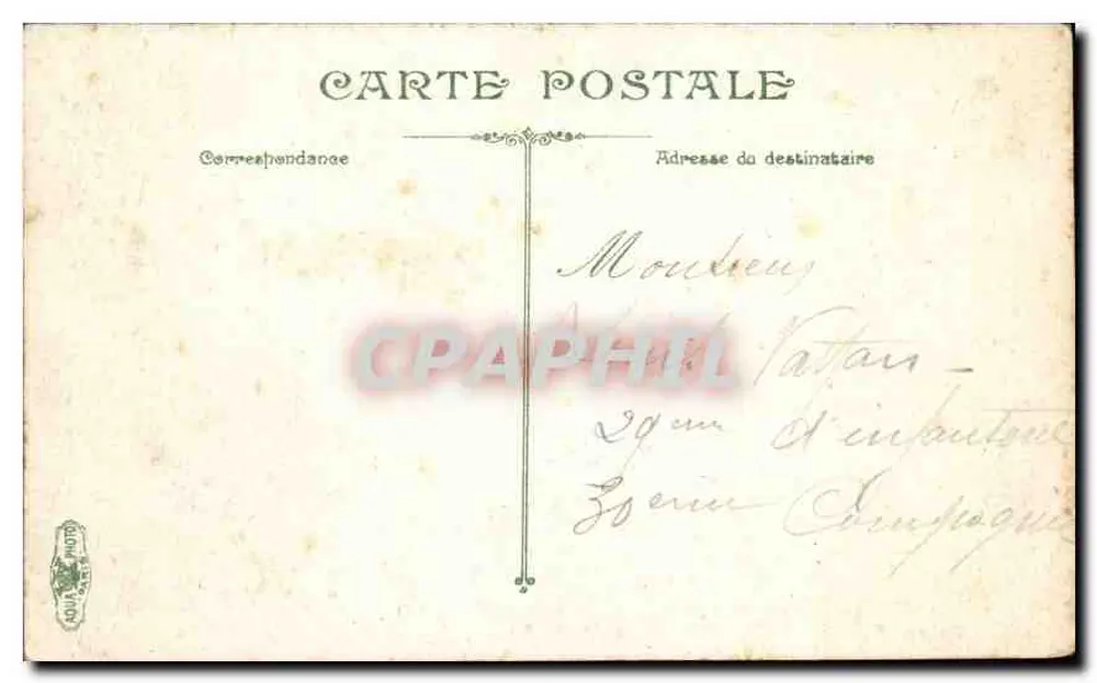 Paris - Estação Saint-Lazare - Hotel Terminus — editor L.V.458 - Verso