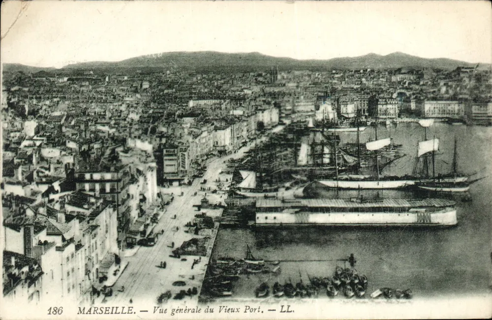 Marseille — Allgemeine Ansicht des Alten Hafens — LL. n°186 - Vorderseite