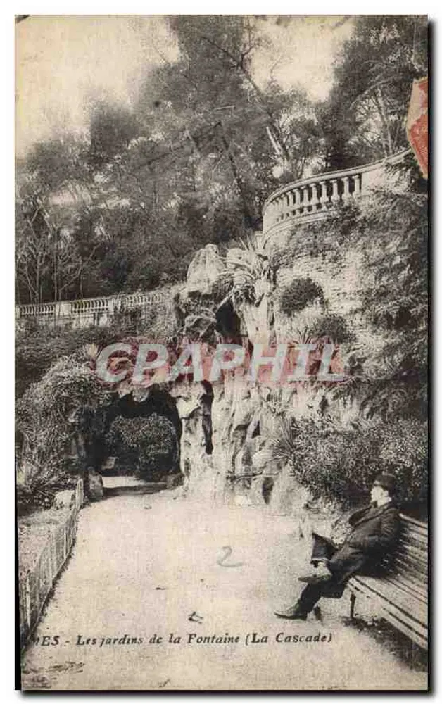 Os jardins da Fontaine (A Cascata) — Sèvres — editor não identificado, n° de série 2 - Frente