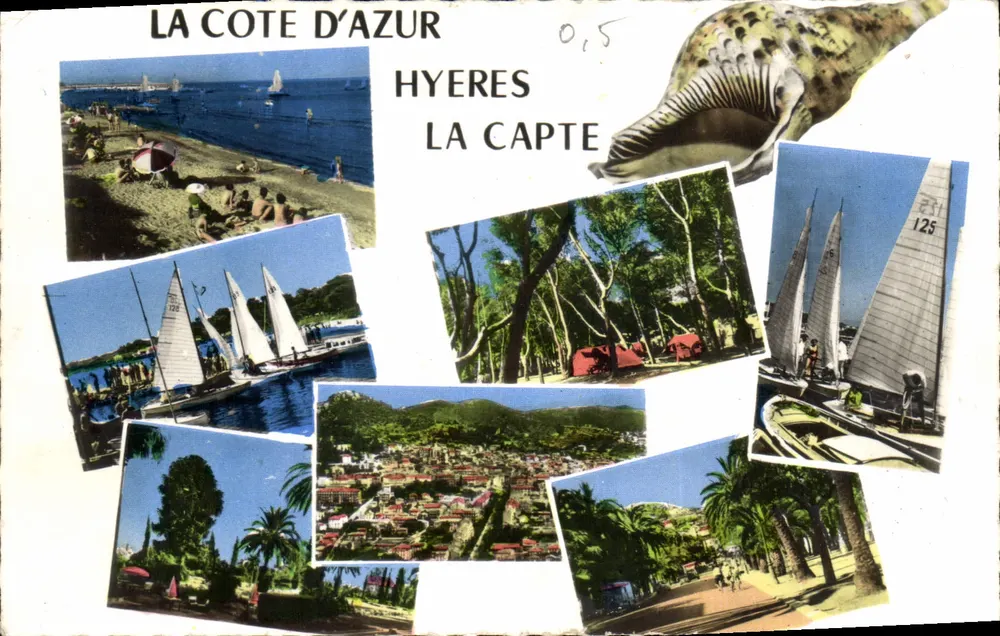 A Costa do Azul — Hyères, La Capte — editor CC, n° 015 - Frente