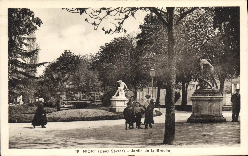 Niort (Deux-Sèvres) - Ansicht des Jardins de la Brèche — Verlag A la Civette, Niort - Vorderseite