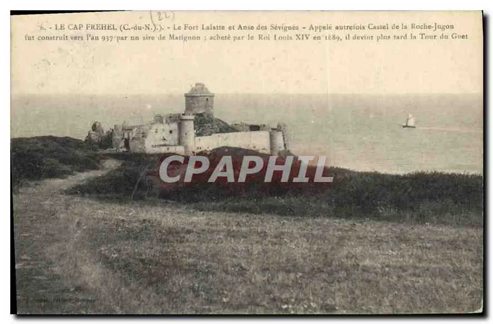Le Cap Fréhel (C.-du-N.) — Der Fort Lalatte und Anse des Sévignés — Verlag J. Cossé, Falaise (Calvados) - Vorderseite