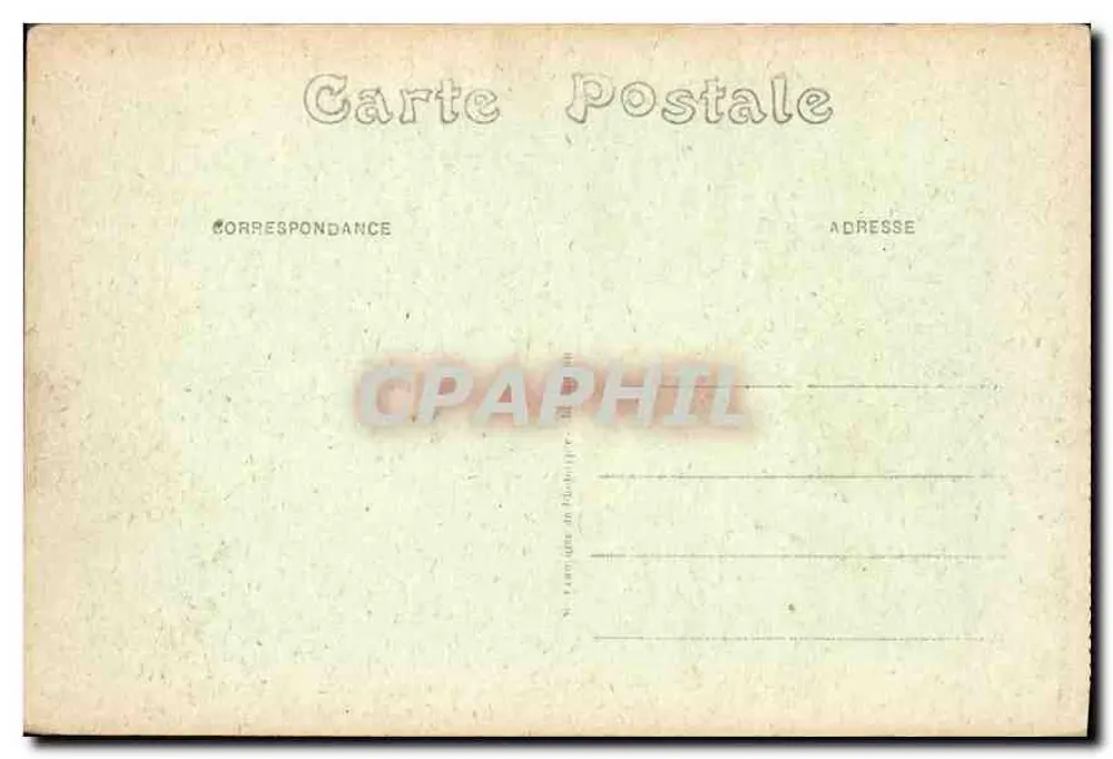 Redon (Ille-et-Vilaine) — Schutzgebäude der Kirche und der Promenade — unbekannter Verlag, Nr. 4 - Rückseite