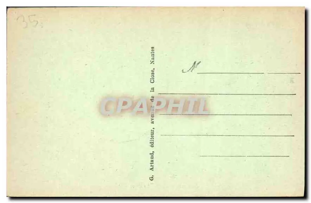 Saint-Malo — O Forte Nacional — G. Arliaud, editor, Nantes - Verso